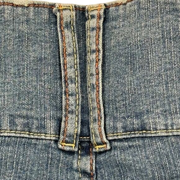 YMI Micro Mini Y2K Skirt SZ 13 Blue Women's VTG Distressed Streetwear Gyaru NEW - Picture 6 of 9